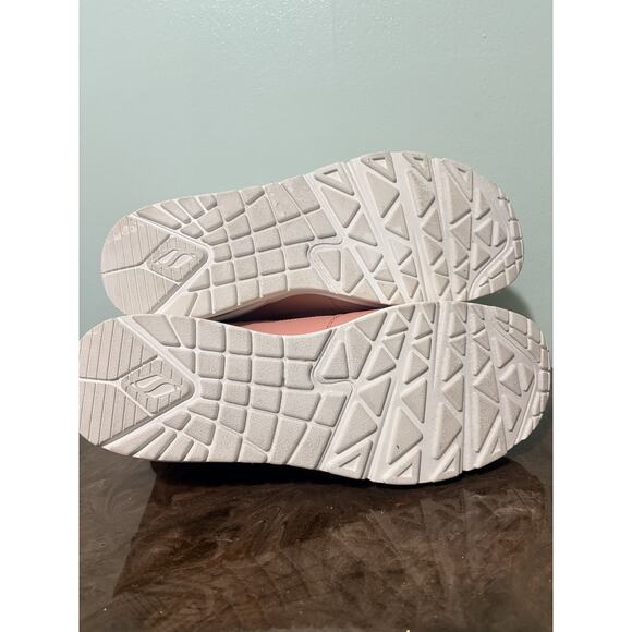 Sketchers Street Uno High Regards Pink White Womens Sneakers - Picture 8 of 10